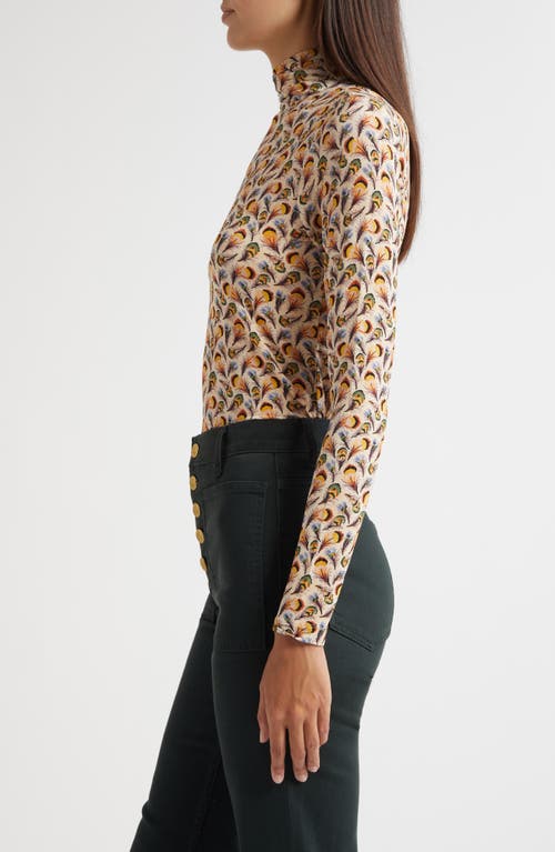 Ulla Johnson Aurelia Funnel Neck Jersey Sweater In Multi