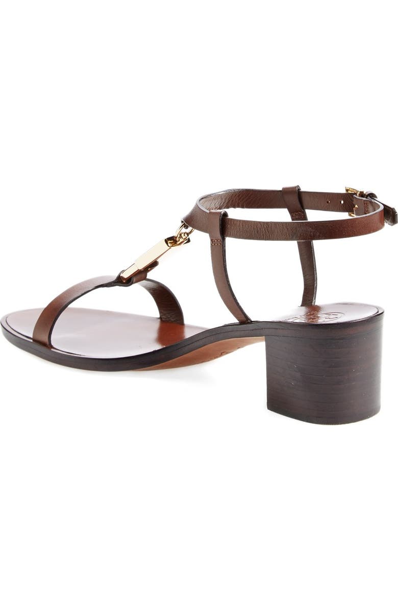Tory Burch 'Padlock' Leather Sandal, Alternate, color,