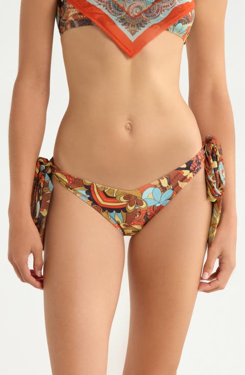 Scarf Side Tie Bikini Bottoms