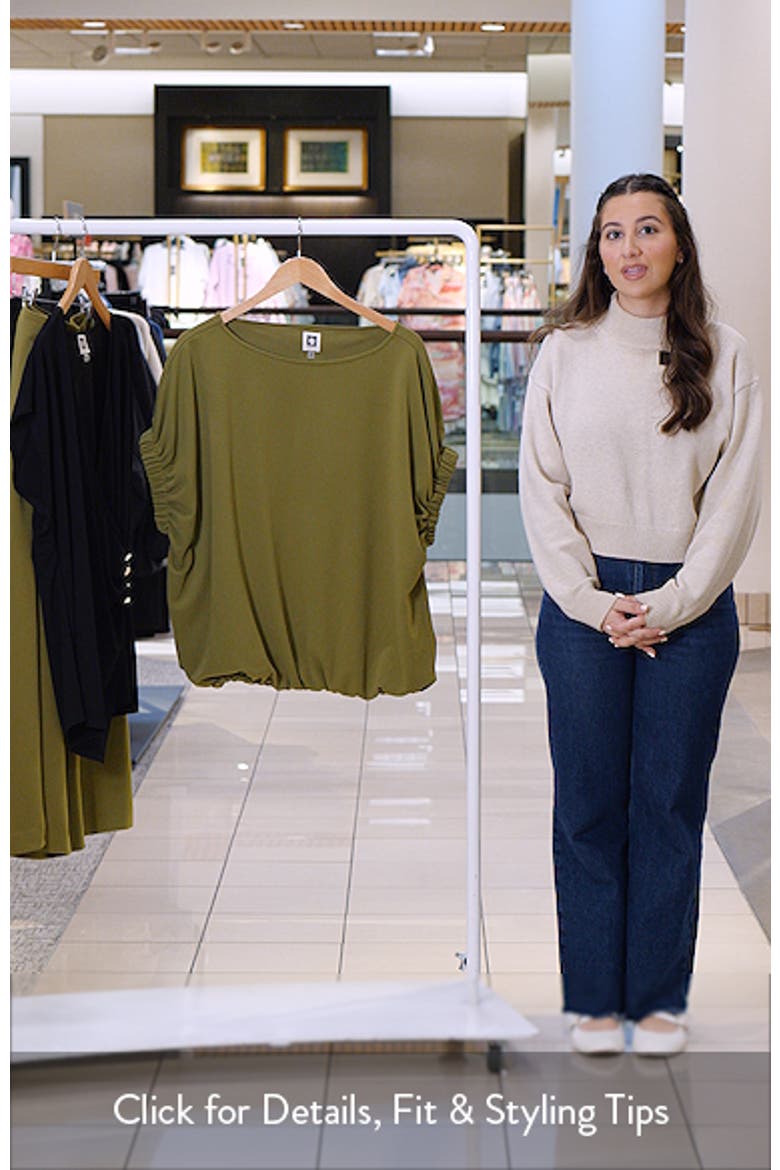 Elastic Cuff Dolman Sleeve T-Shirt video