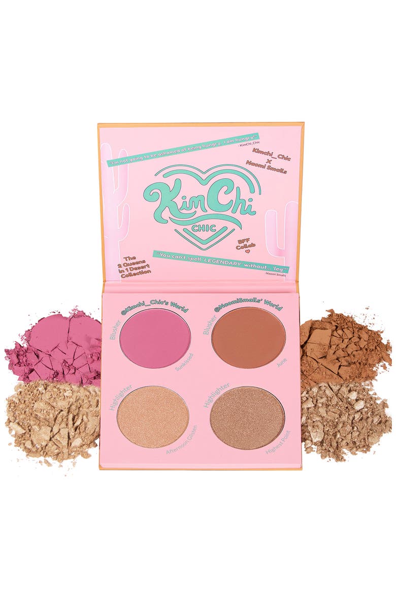 2 Queens in 1 Desert Face Palette, Alternate, color, SUNKISSED IN JUNE