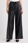 ICHI Ihzoma Faux Leather Pants