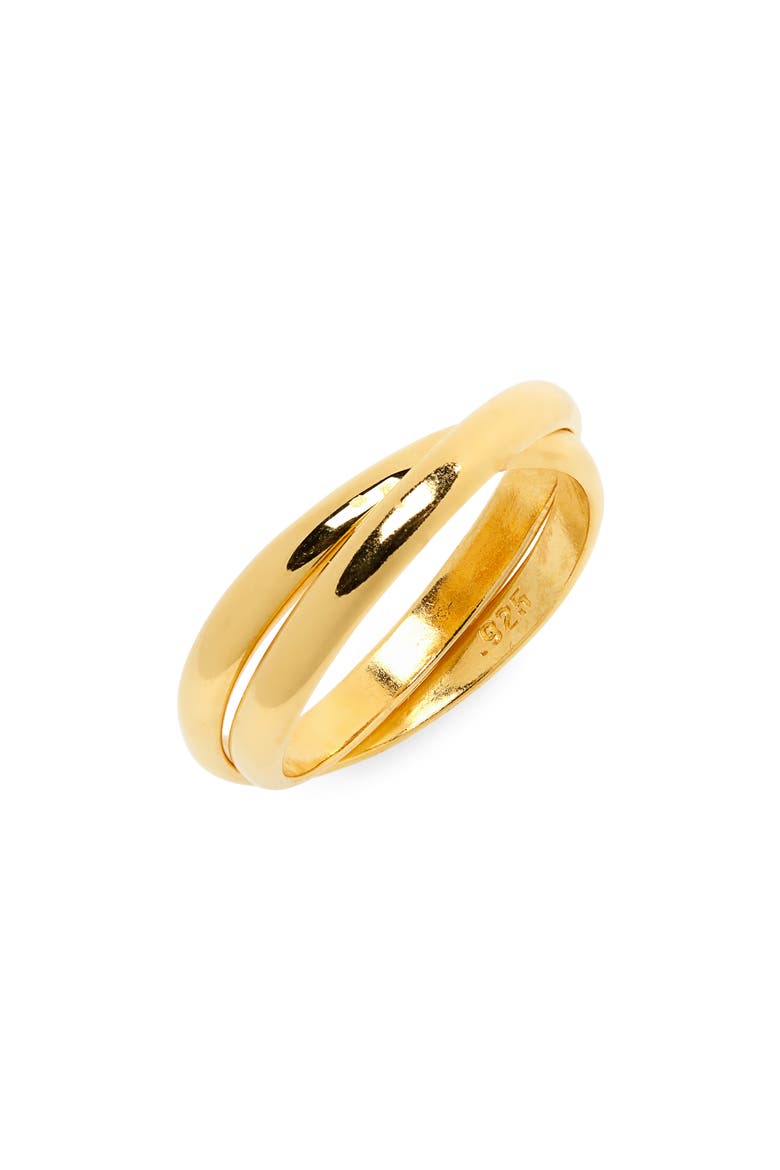 Double Circle Ring, Main, color, 18K GOLD VERMEIL