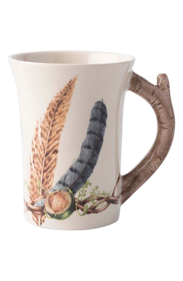 Juliska Forest Walk Ceramic Mug, Alternate, color, Cafe Au Lait