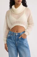 Solid & Striped The Modella Crop Turtleneck Sweater