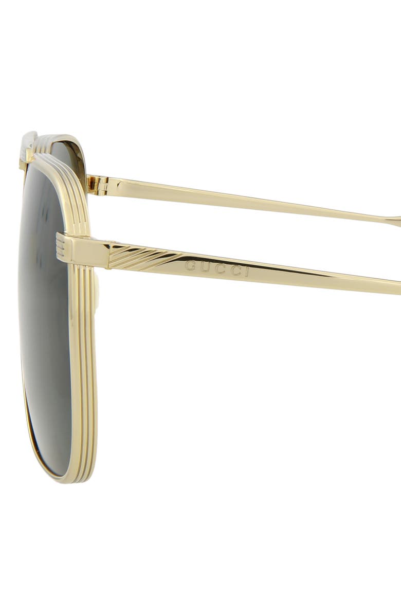 Gucci 63mm Square Aviator Sunglasses | Nordstromrack