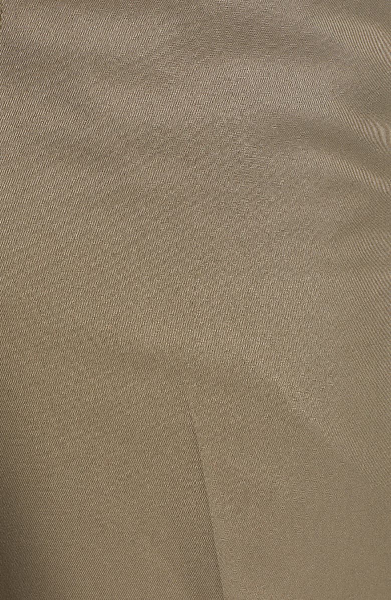 Berle Classic Fit Flat Front Microfiber Performance Trousers, Alternate, color, Green