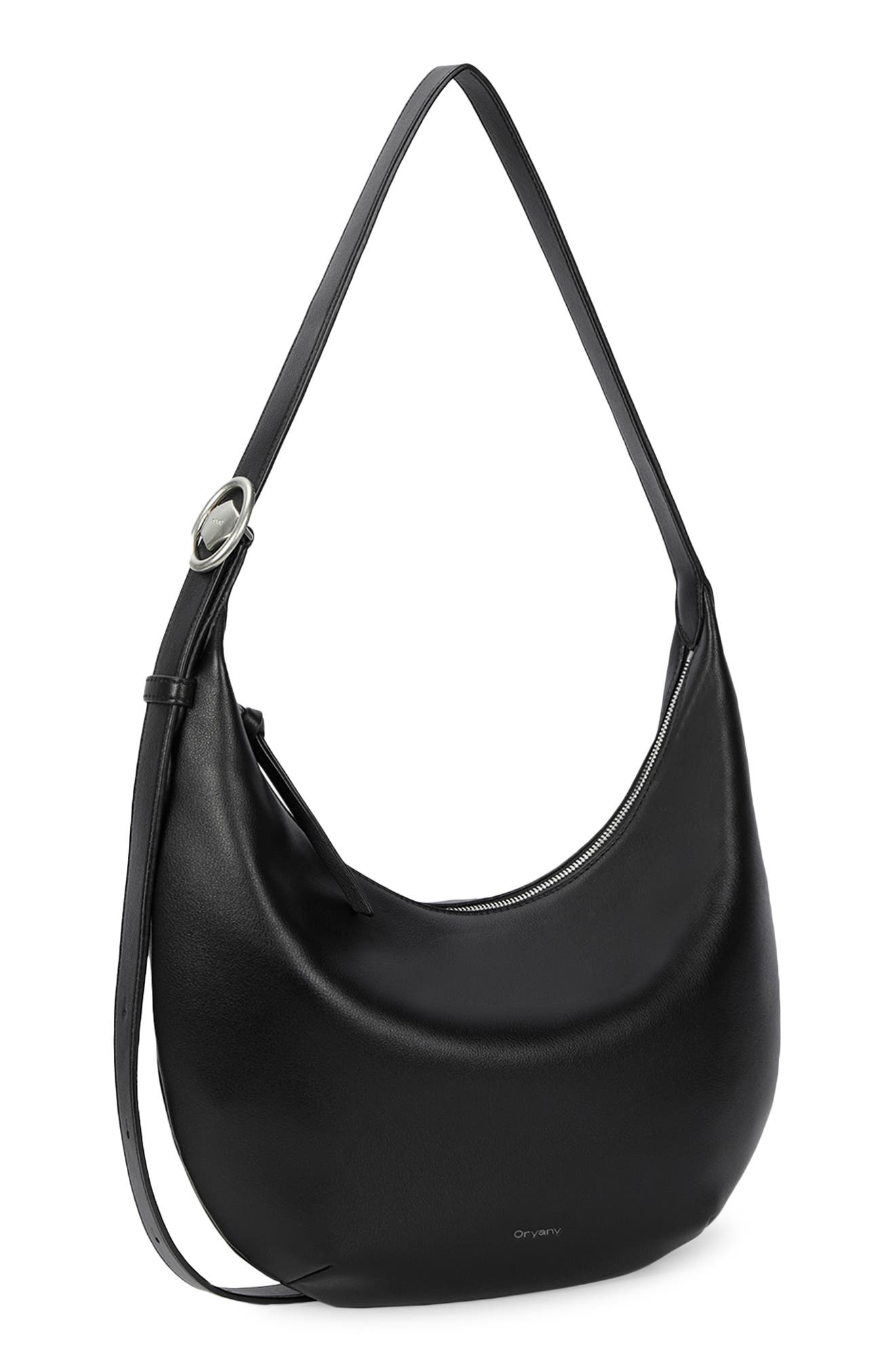 Oryany Crescent Leather Shoulder Bag, Alternate, color, 
