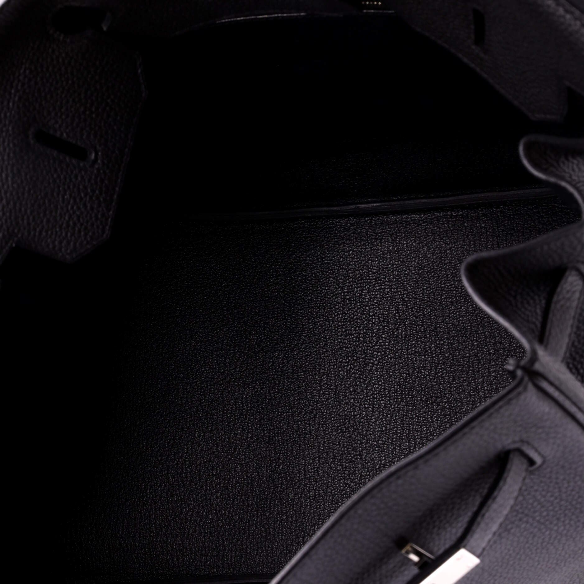 Pre-Owned Hermes Birkin Handbag Black Togo with Palladium Hardware 35, Alternate, color, Noir