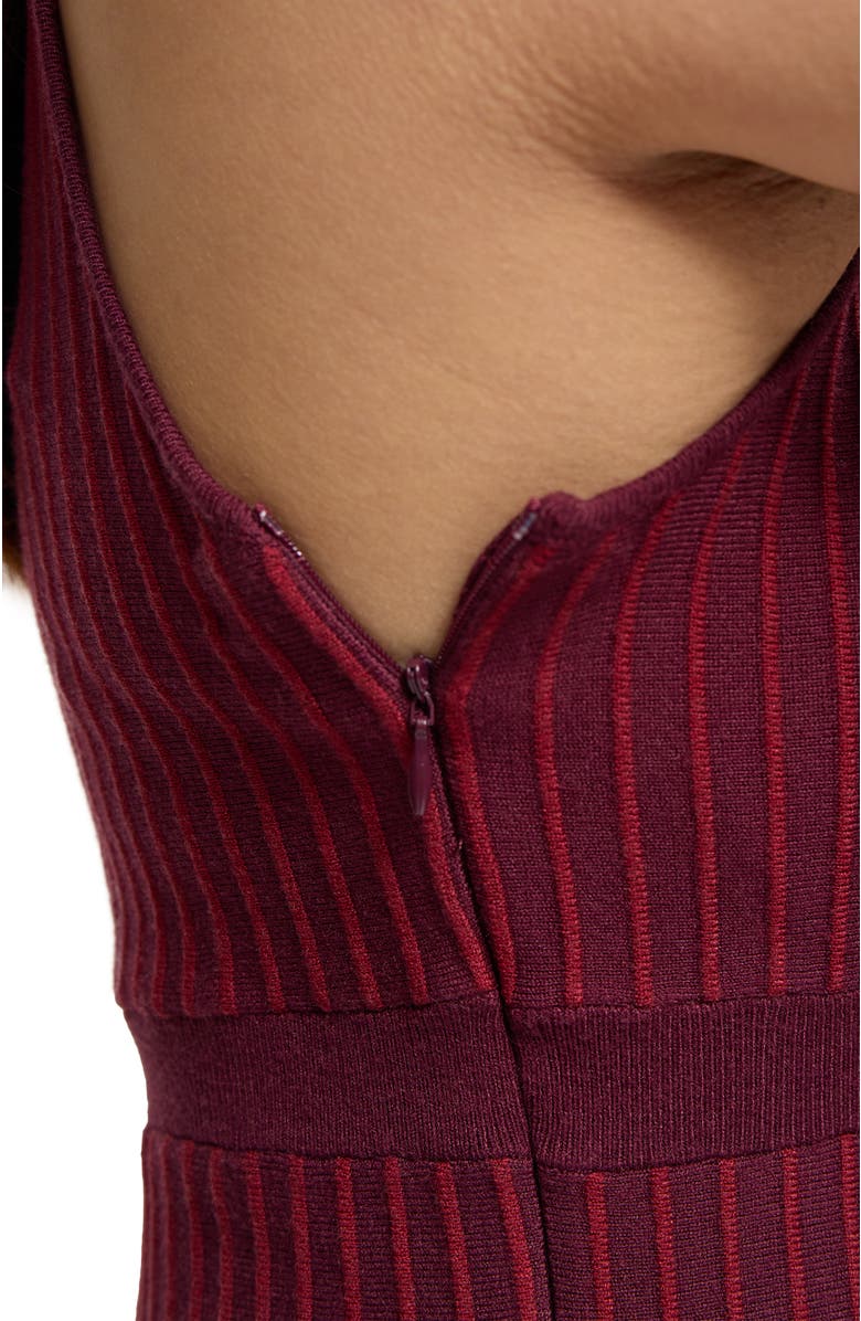 Ingrid & Isabel Maternity Striped Sleeveless Sweater Dress, Alternate, color, Fig/Berry