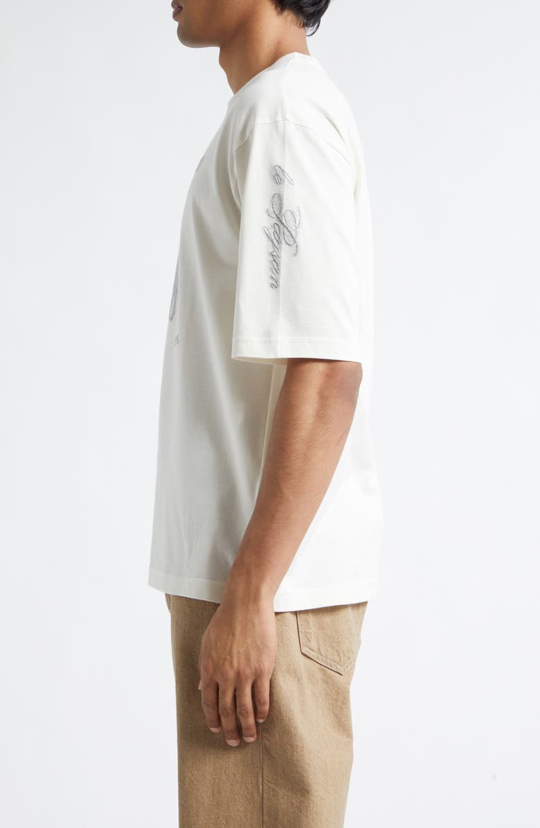 Jacquemus Le T-Shirt Âne Graphic T-Shirt, Alternate, color, Donkey Jacquard White