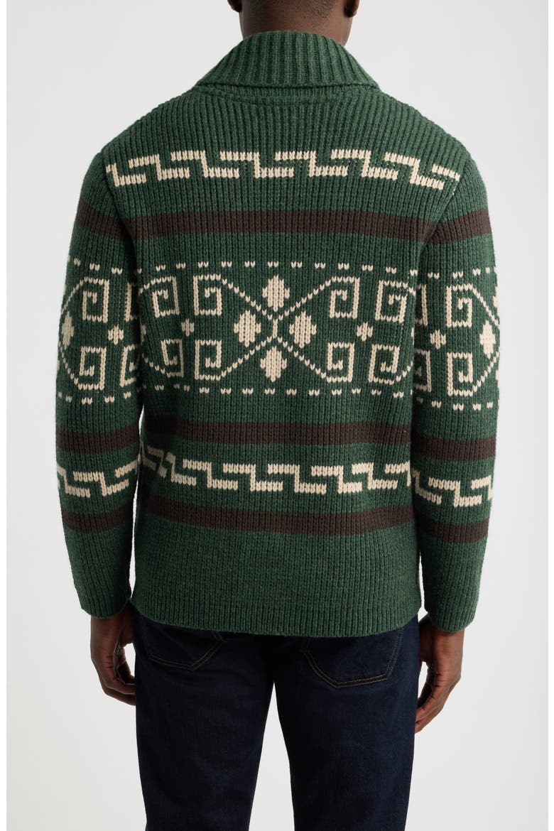 The Original Westerley Zip Cardigan, Alternate, color, DARK GREEN