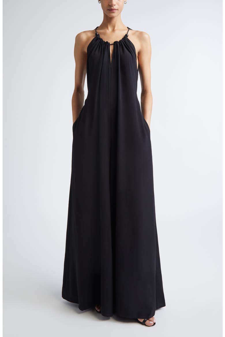 Alamaro Wide Leg Jumpsuit, Main, color, BLACK