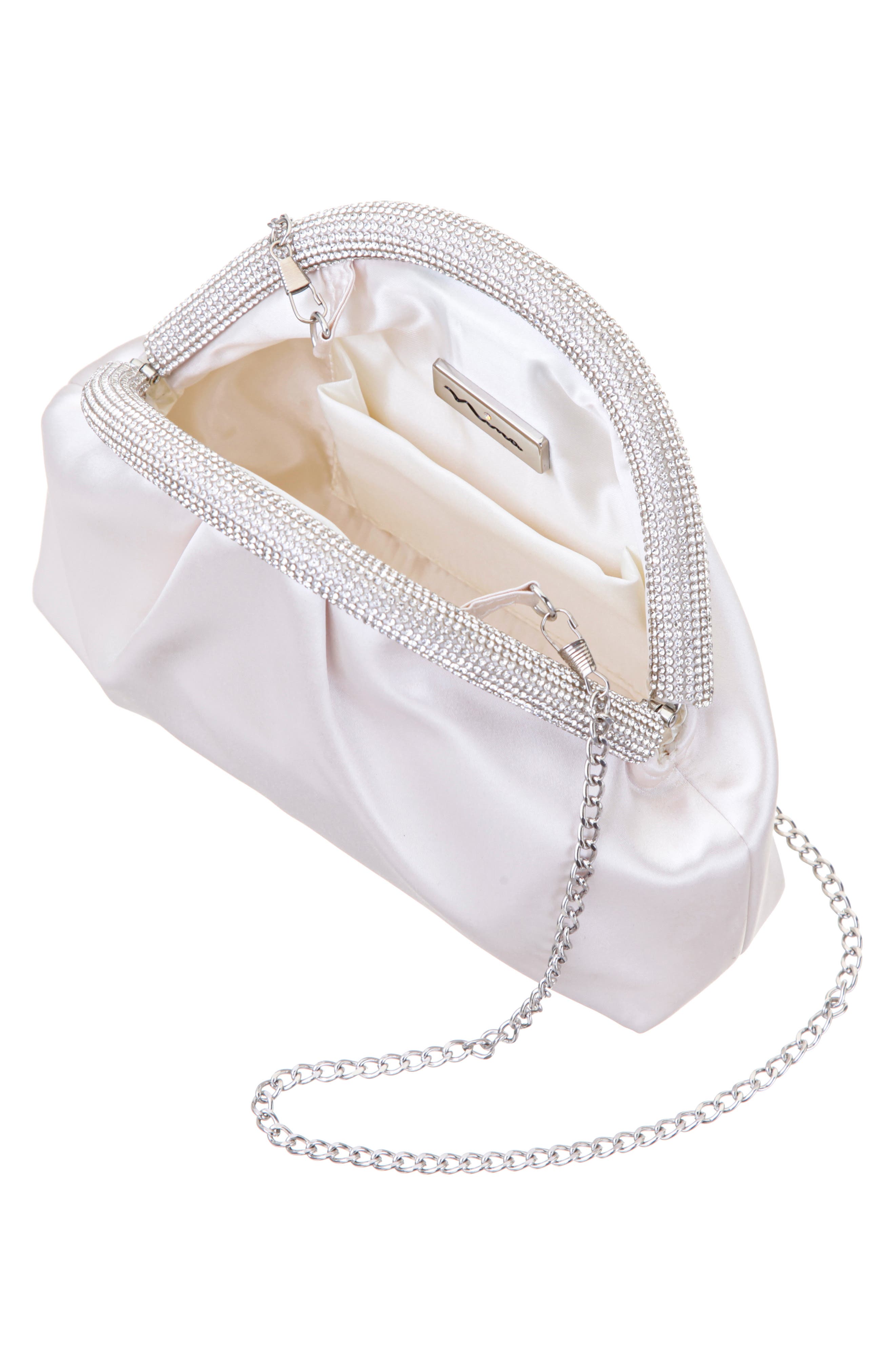 Jane Frame Clutch, Alternate, color, IVORY