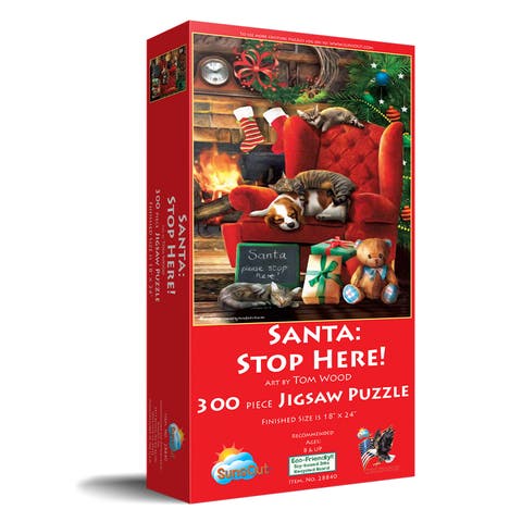 Santa Stop Here 300 piece Jigsaw Puzzle for Adults
