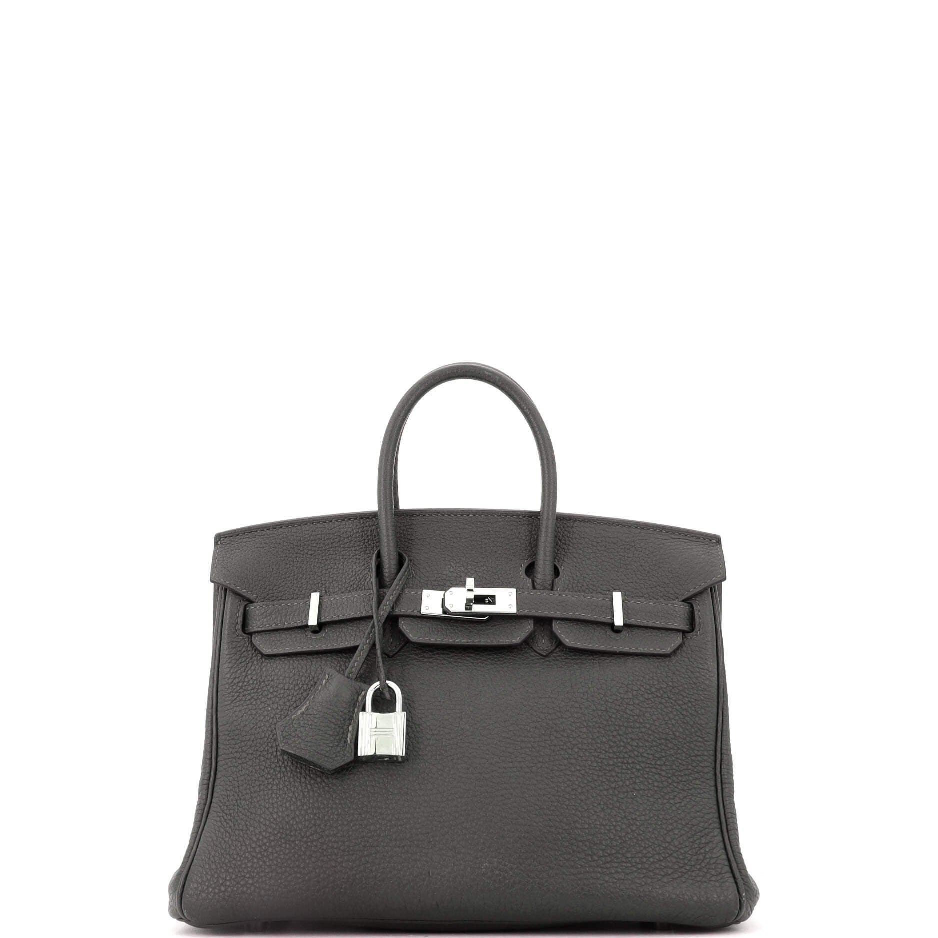 Birkin Handbag Green Togo with Palladium Hardware 25, Main, color, Green