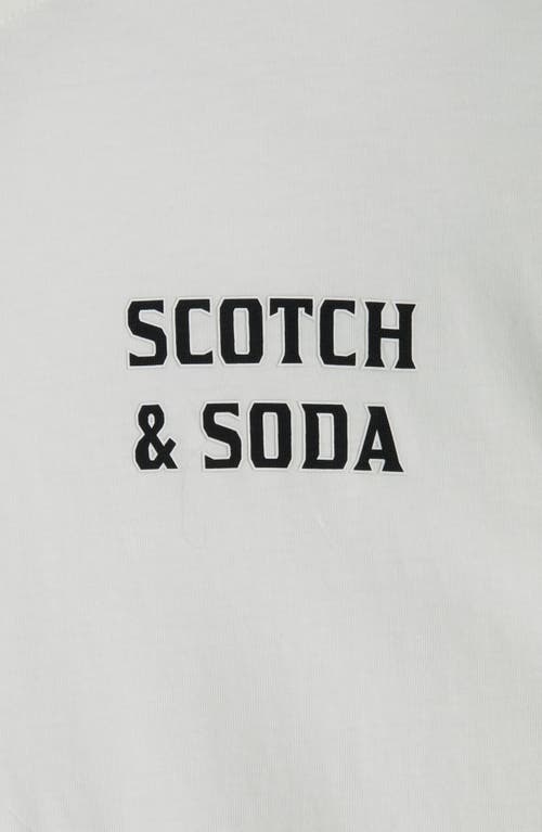 Scotch & Soda Logo Graphic T-shirt In White