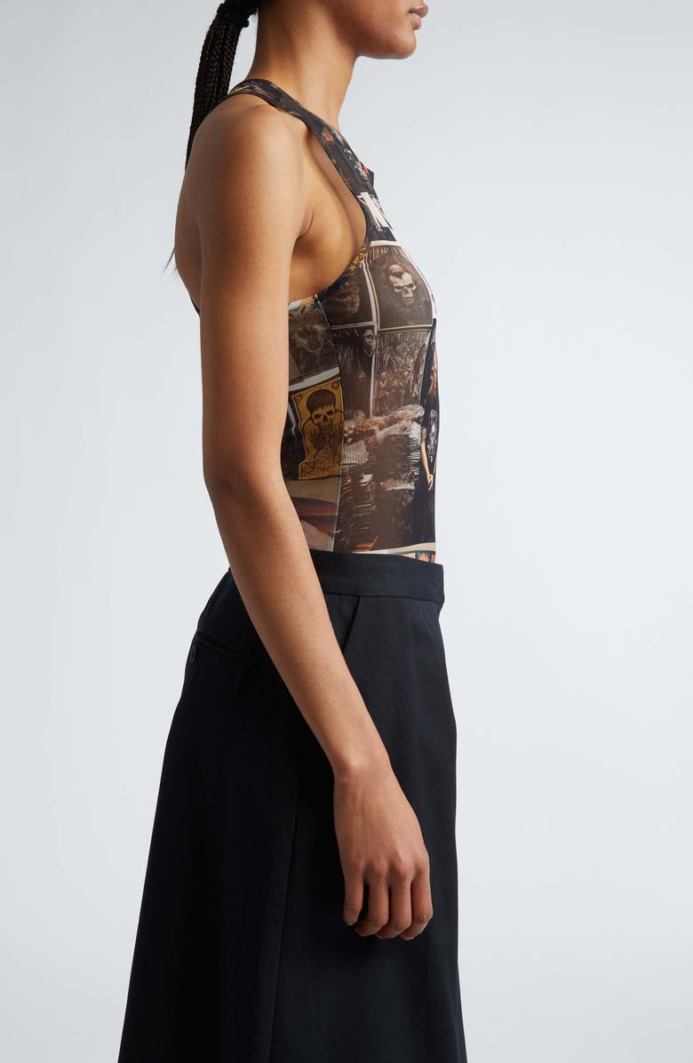 Puppets and Puppets Metal Friends Mesh Racerback Tank, Alternate, color,