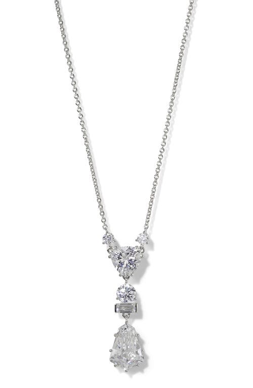Nadri Luxor Kite Cubic Zirconia Drop Necklace