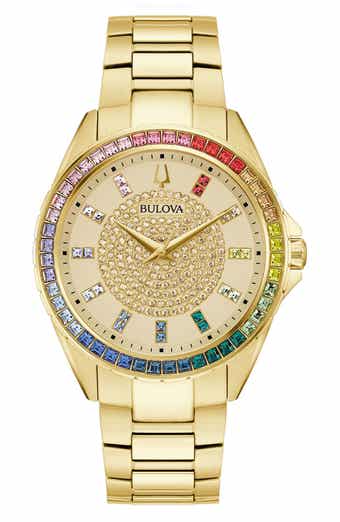 BULOVA Phantom Crystal Bracelet Watch, 40mm