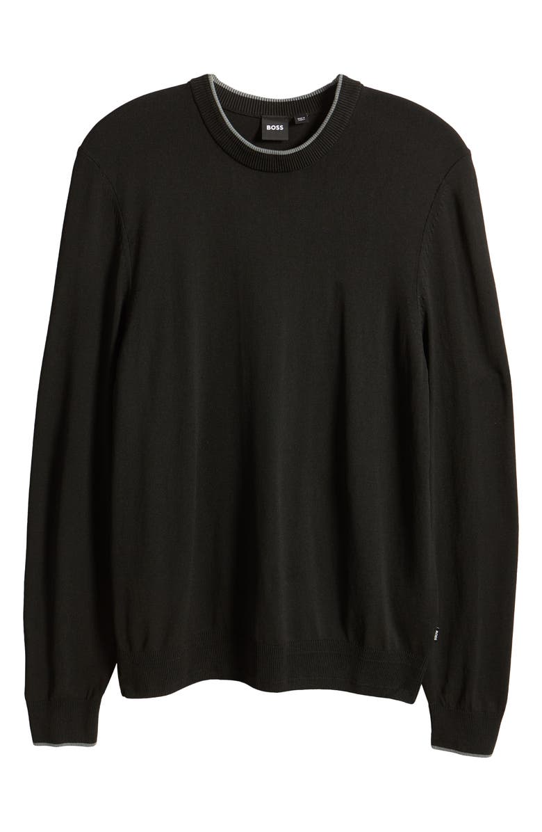BOSS Lope Crewneck Sweater, Alternate, color, Black