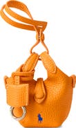 Polo Ralph Lauren Pebbled Leather Mini Tote Bag Charm