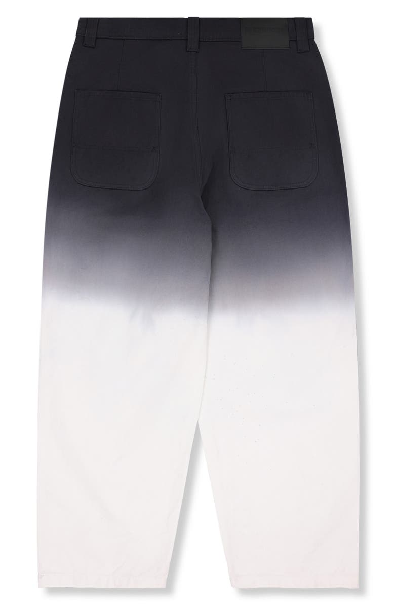 PLEASURES Dip Dye Work Pants, Alternate, color, Black