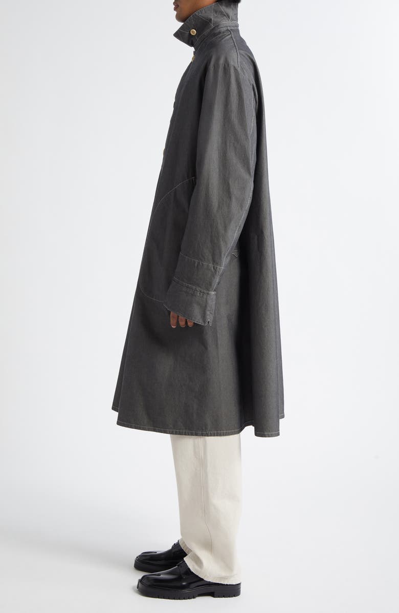 Maison Margiela Longline Cotton Coat, Alternate, color, 
