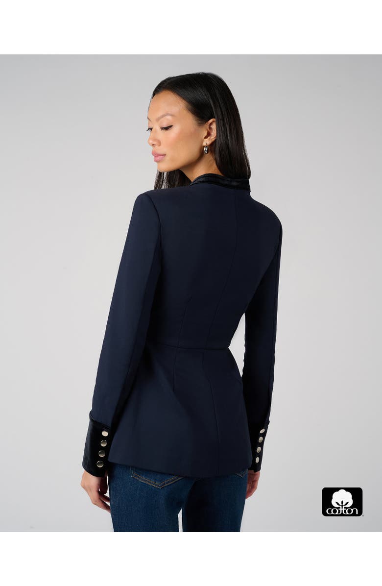 WeWoreWhat Military Blazer, Alternate, color, Navy/Black