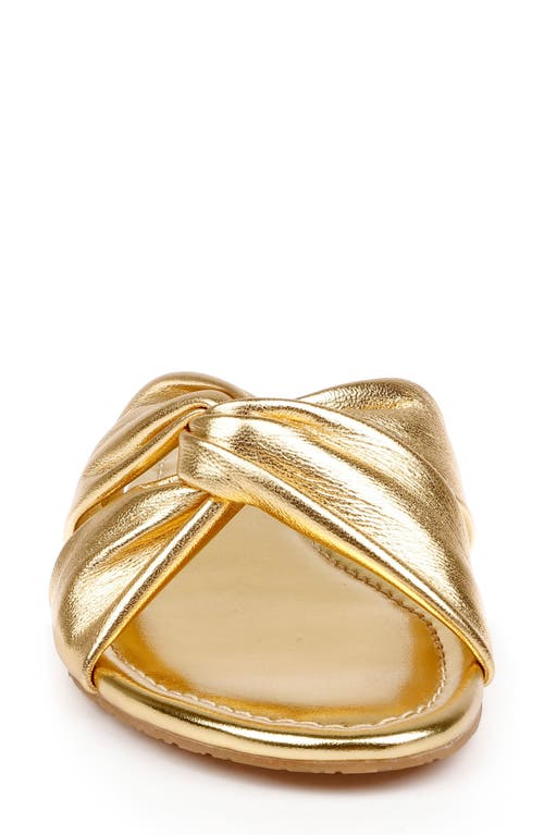 Jewel Badgley Mischka Nicolet Sandal In Gold