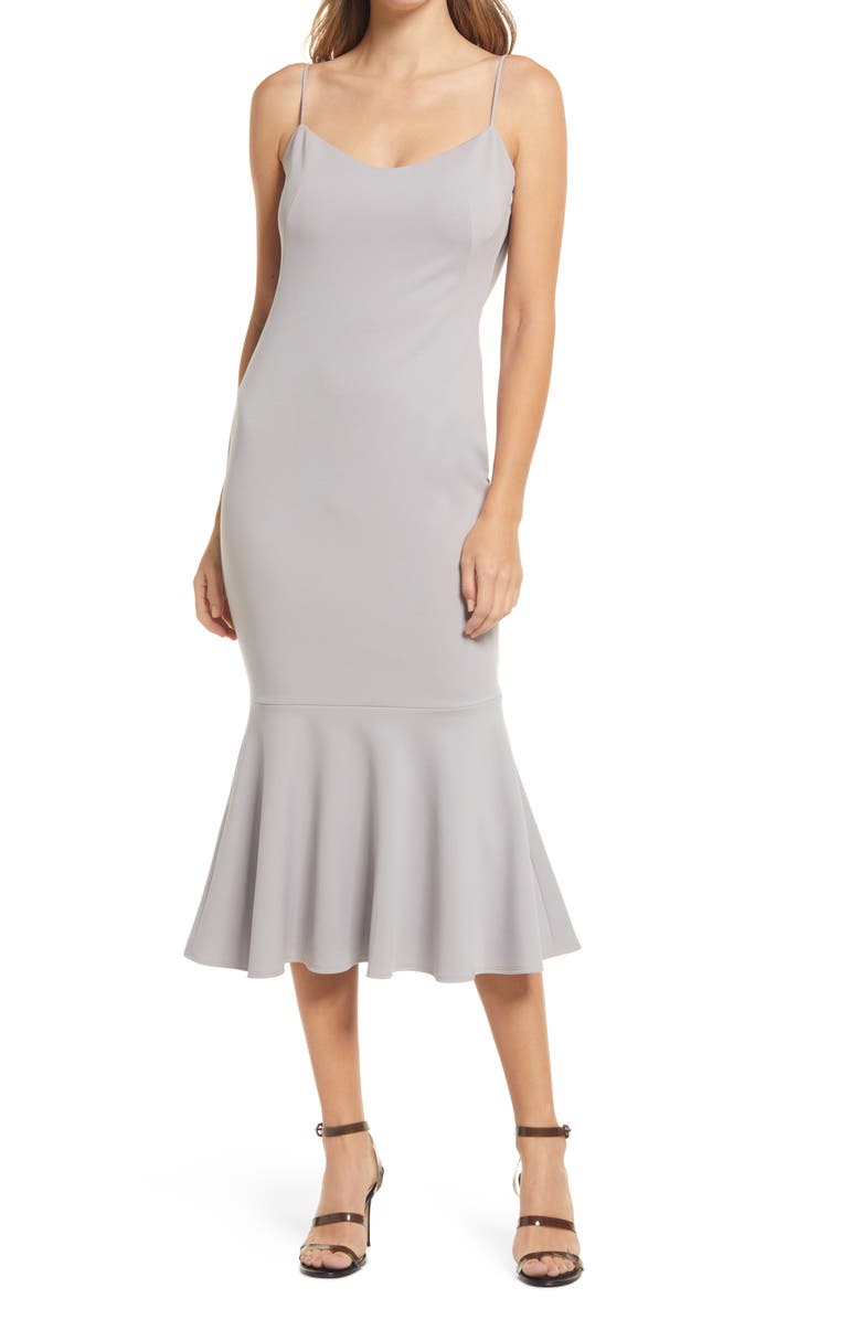 Katie May Twirl Sleeveless Drape Back Dress, Main, color, 