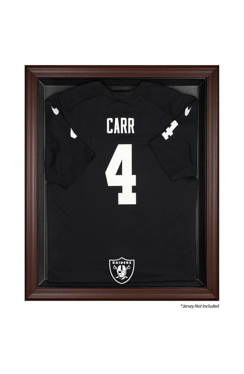FANATICS AUTHENTIC Las Vegas Raiders Brown Framed Logo Jersey Display Case, Main, color, 