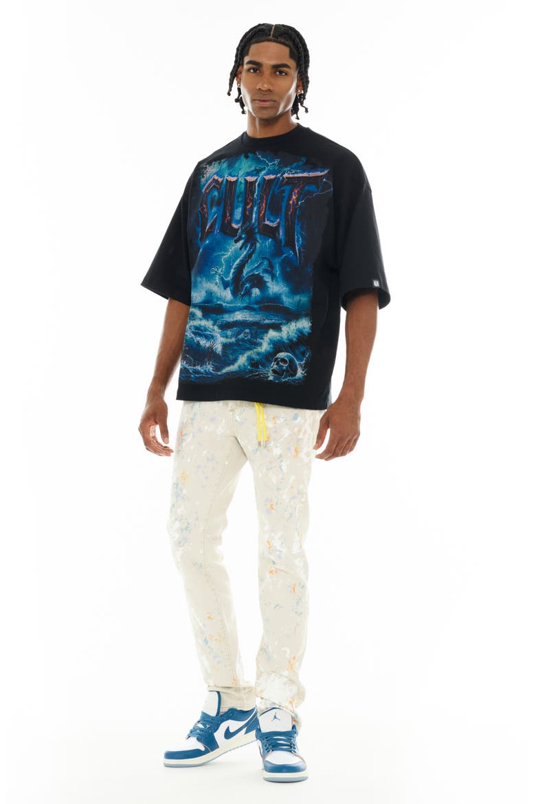 Crewneck Graphic T-Shirt, Alternate, color, BLACK