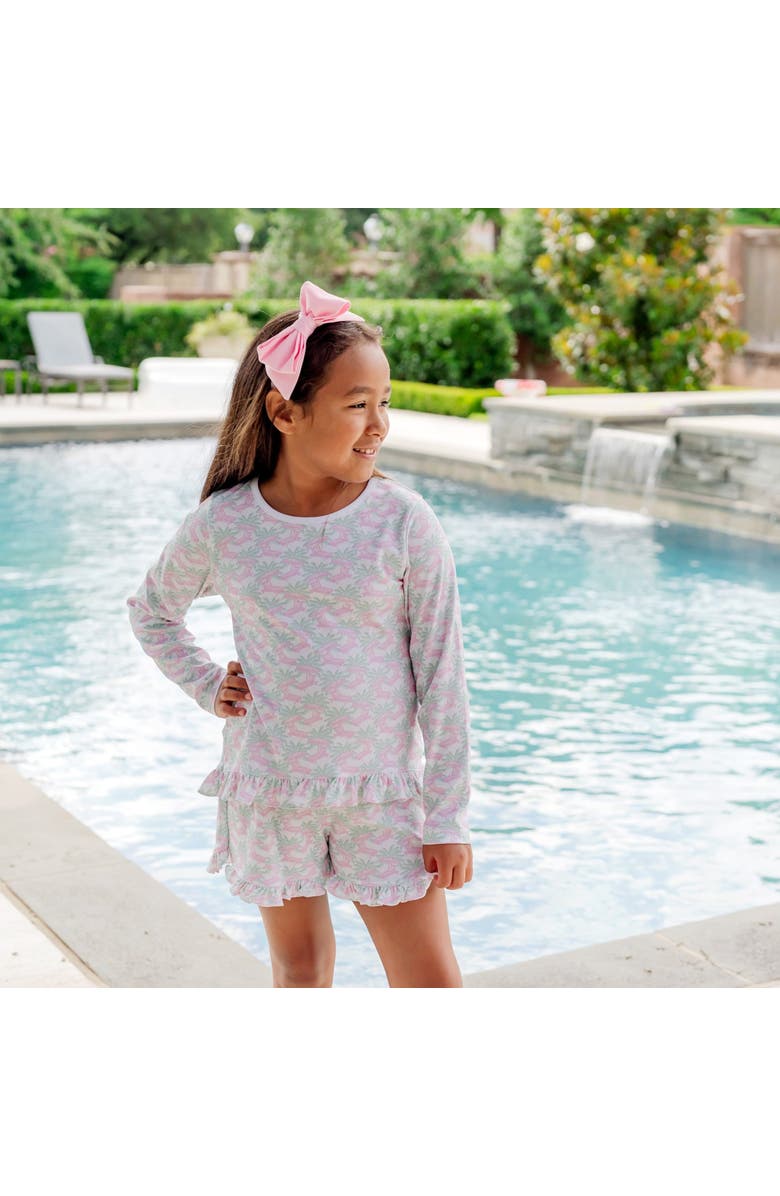 Lila and Hayes Rorie Girls
 Short Set, Alternate, color, Poolside Palms