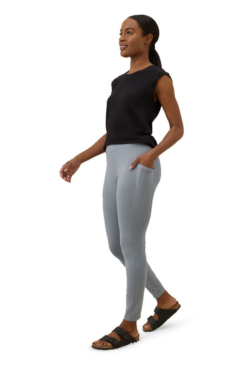 On the Go-To Pocket Legging Made With Organic Cotton, Alternate, color, Pine Green