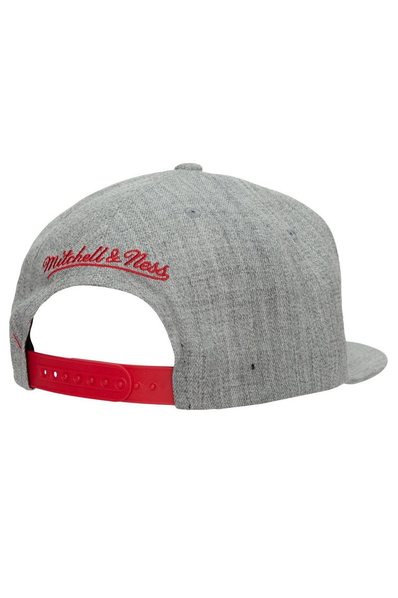 Men's Mitchell & Ness Heather Gray Houston Rockets Hardwood Classics 2.0 Snapback Hat, Alternate, color, Heather Gray