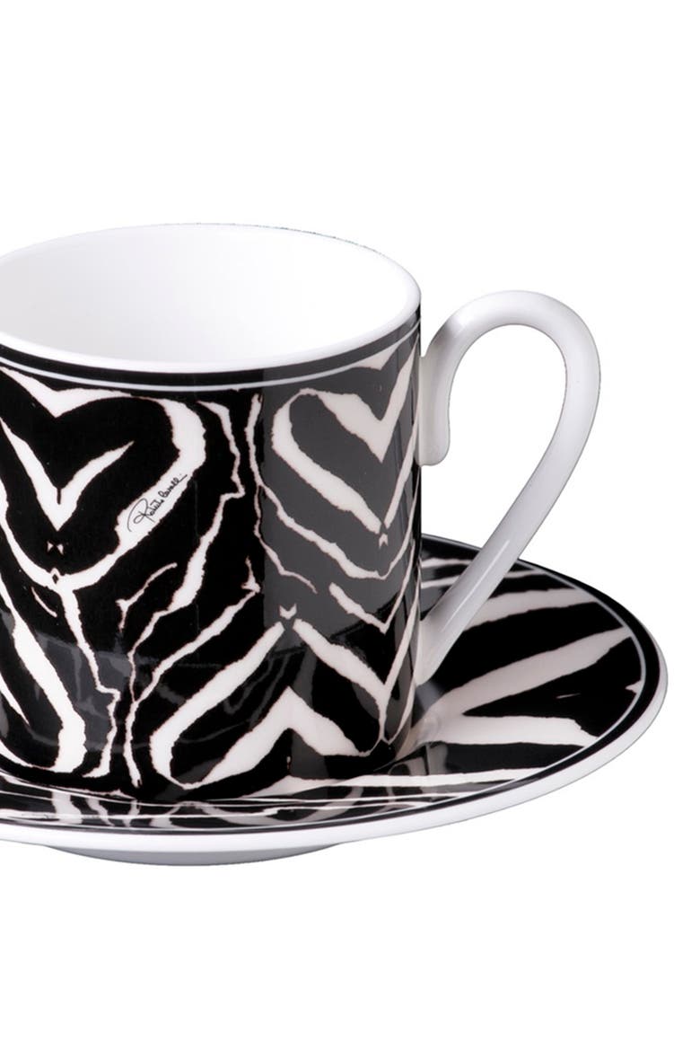 Coffee Cup & Saucer with Luxury Box, Alternate, color, Zebra