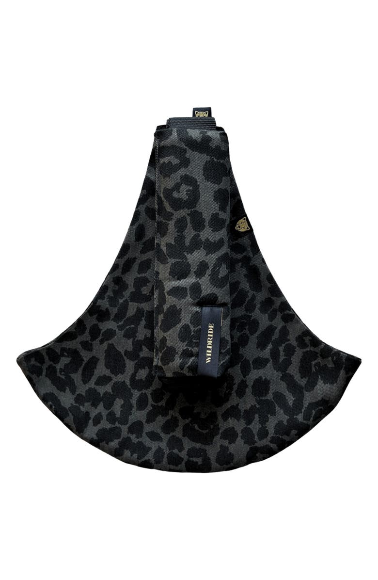 WILDRIDE Toddler Carrier, Main, color, Grey/ Black Leopard Pattern