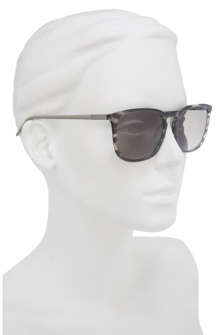 55mm Square Sunglasses, Alternate, color, GREY HORN