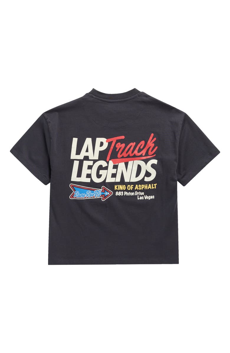 DENIM AND FLOWER Kids' Cotton Graphic T-Shirt, Alternate, color, Charcoal