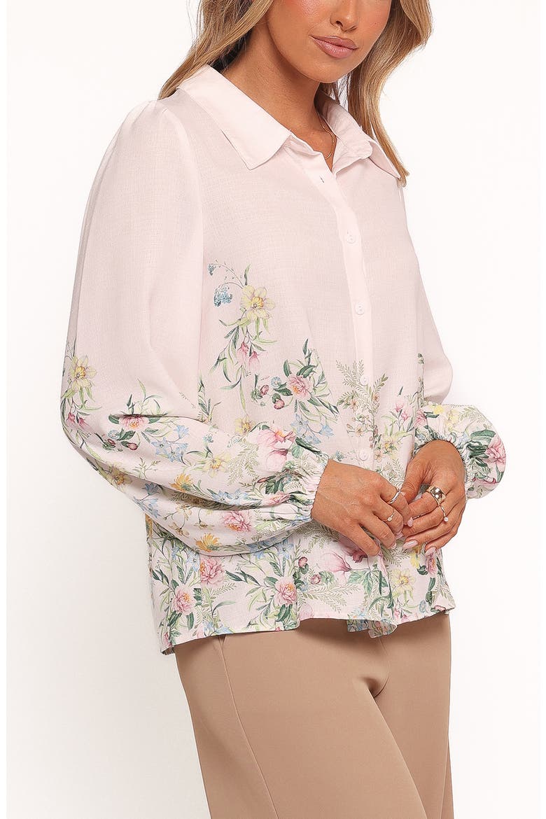 Avis Floral Print Shirt, Alternate, color, PINK FLORAL