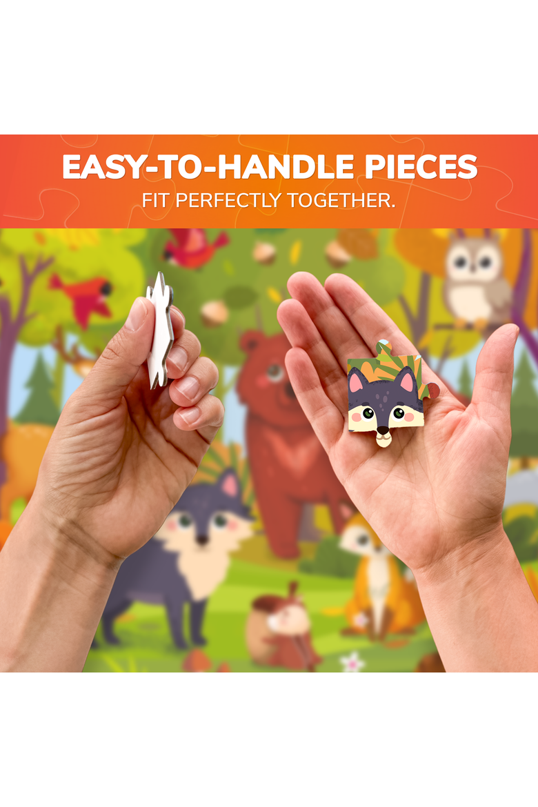 Kids Jigsaw Puzzle 30 Piece - Princess, Animal, Dinosaur, Alternate, color, Forest