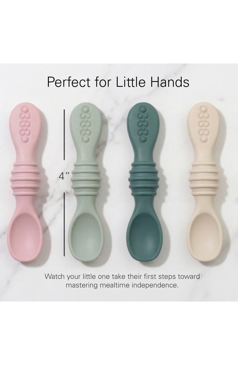 Sperric Baby Feeding Spoon Set 6-Piece, Alternate, color, Tan