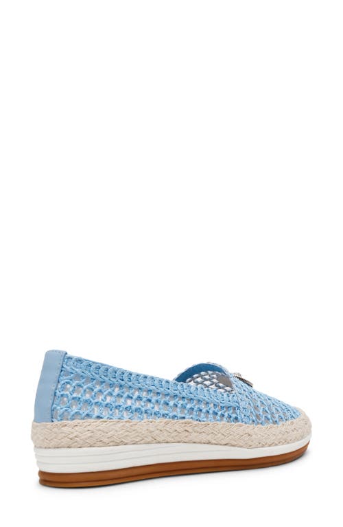 Anne Klein Joncey Espadrille Flat In Sky Blue Raffia
