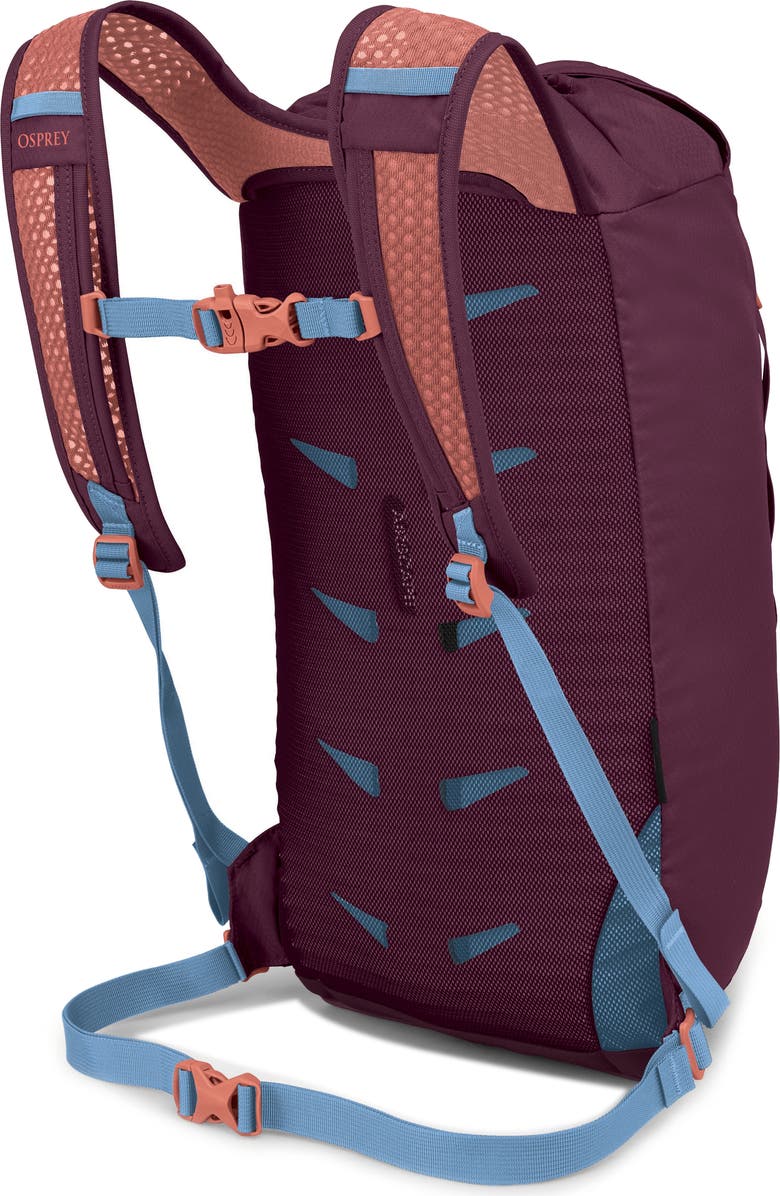 Osprey Daylite Cinch Backpack, Alternate, color, Moody Burgundy