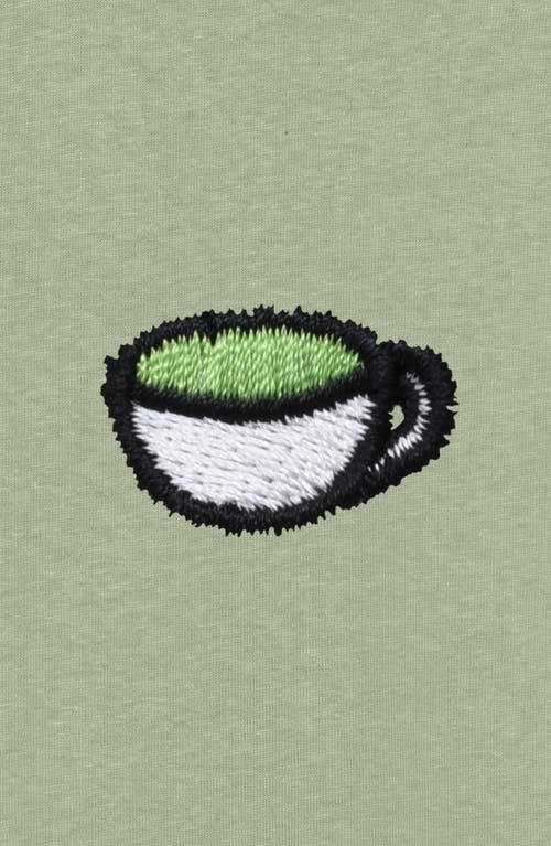 Dalix Mens Lil Matcha Heavy Weight Cotton Tee