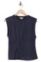 Side Drape Knit Sleeveless Top