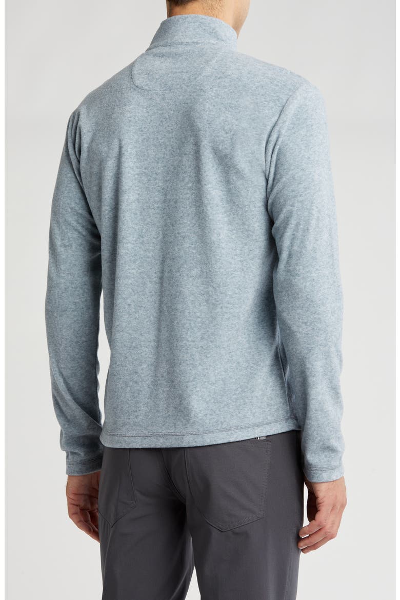 Heather Chenille Quarter Zip Pullover, Alternate, color, NAVY HEATHER