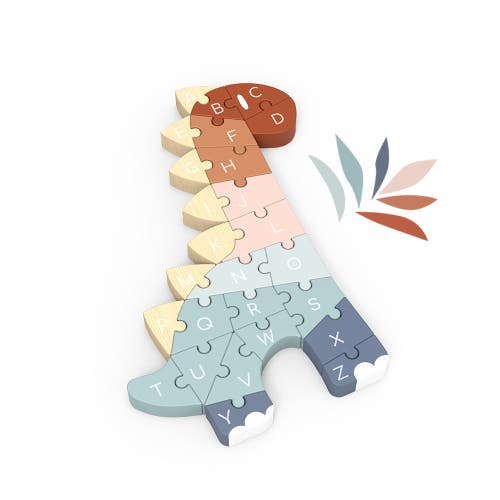 Speedy Monkey Abc Dino Puzzle In Multi