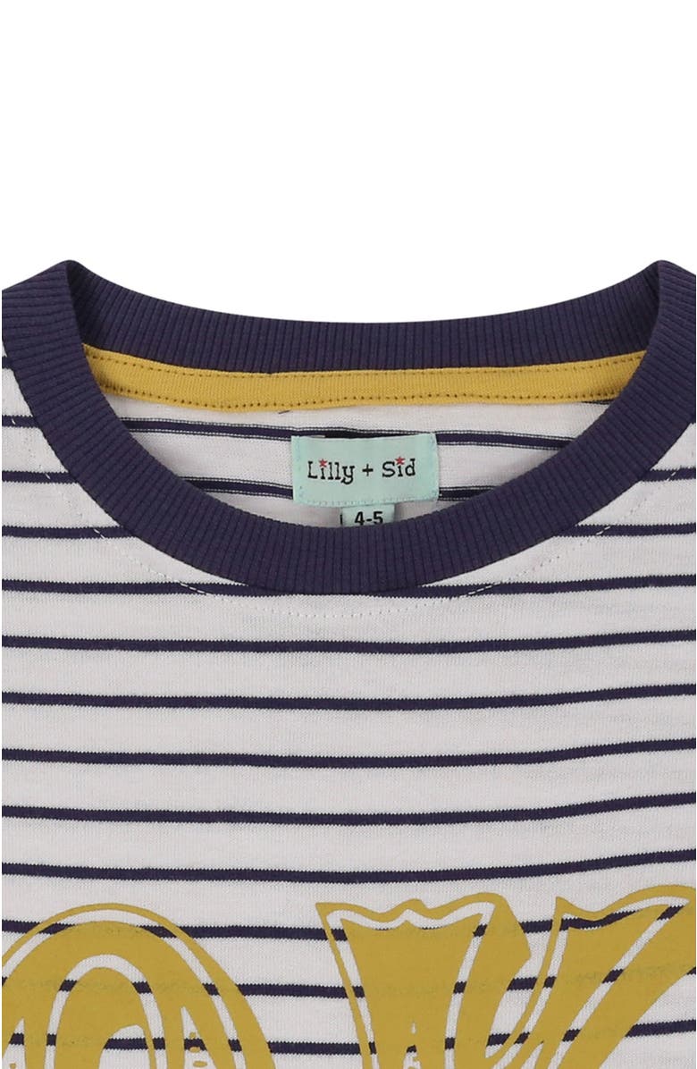 Lilly + Sid Organic Cotton Ok Slogan Print T-Shirt, Alternate, color, Multi